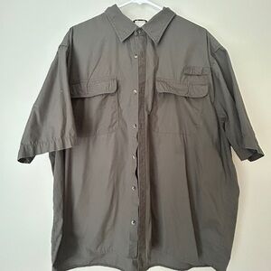 Wrangler‎ Gray Button-Up Shirt